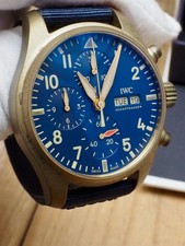 IWC Pilot Chronograph Manufacturer Bronze Blue Dial 41mm 99% LNIB IW388109 2030!