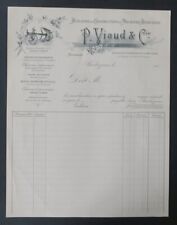 Invoice 1900 agricultural machinery VIAUD BARBEZIEUX illustrated 97