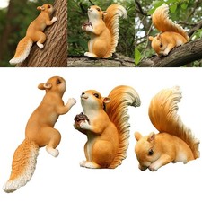 Statue ??cureuil r??aliste pour jardin parfait pour espaces ext??rieurs et cl?t