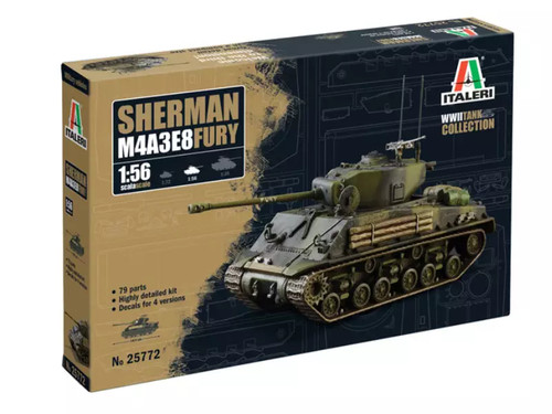 Italeri m4a3e8 sherman fury - m4a3e8,