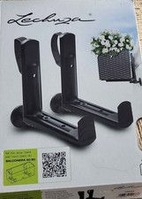 Lechuza Accessory Pair of Balcony Balconera Brackets for flowers pots Black