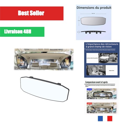 Rétroviseur intérieur grand