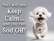 Bichon Frise Pet Dog Funny Flexible Fridge Magnet Gift