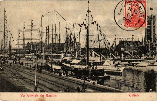 Cpa ostende vue - ak,