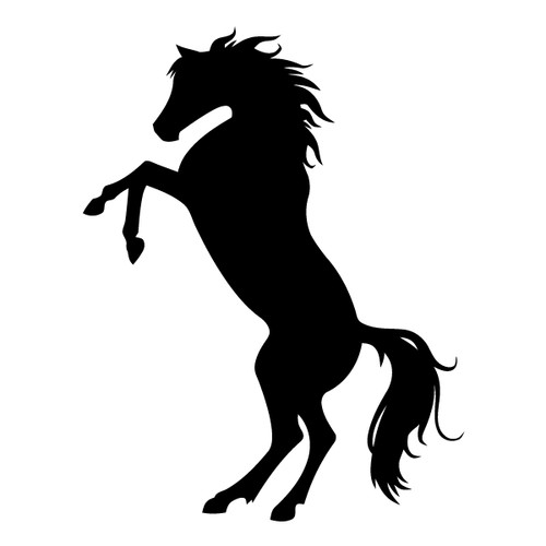 Sticker autocollant cheval