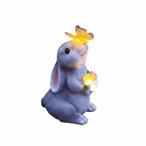 Statue lapin solaire - de,