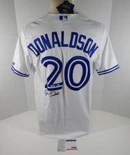 Toronto Blue Jays Josh Donaldson #27 Replica Signed White Jersey L Auto PSA/DNA