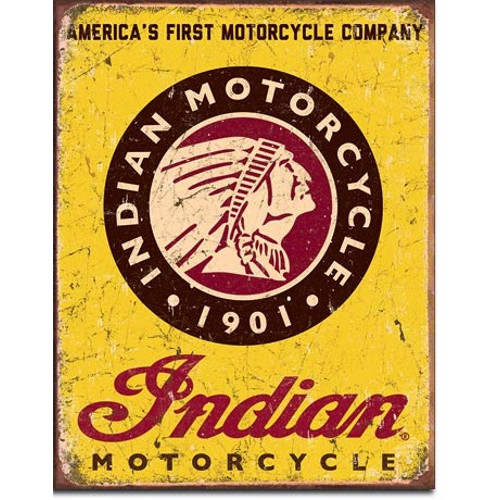 Plaque moto indian 1901 - ,
