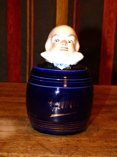 Ancien pot tabac couvercle - pot, à