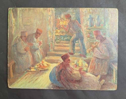 Peinture orientaliste café - peinture,