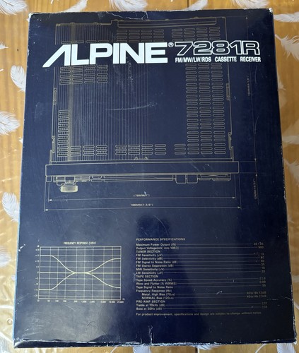 Autoradio alpine vintage 7281r - vintage,