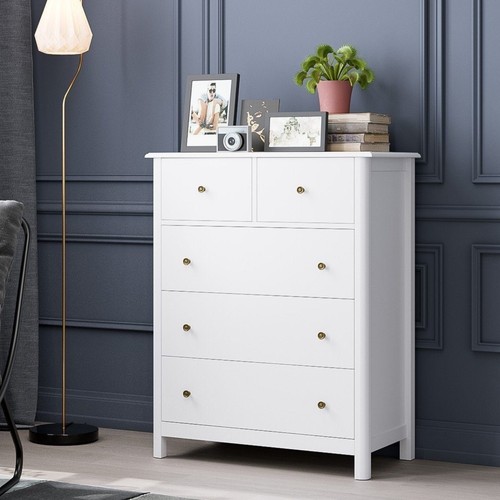 Commode blanche tiroirs - blanche,