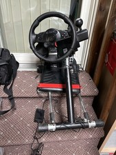 Logitech Driving Force GT E-X5C19 Steering Wheel with Wheel Pro Pedals As Is !!