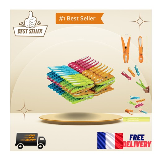 Pinces linge avec - 60,
