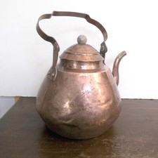 ANTIQUE COPPER KETTLE - RED