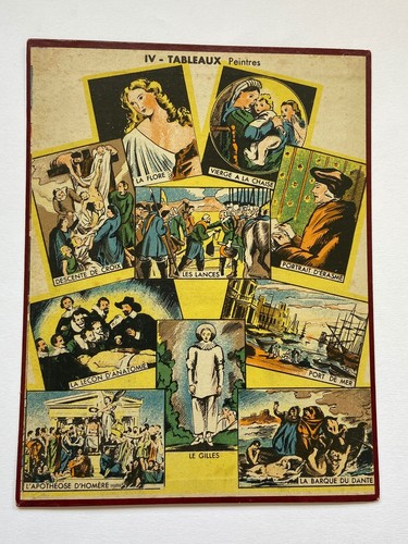 Rare planche sur carton - sur,
