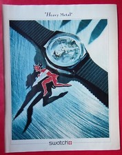 Press Ad: Swiss Watch SWATCH Heavy Metal - Red Devil 1988