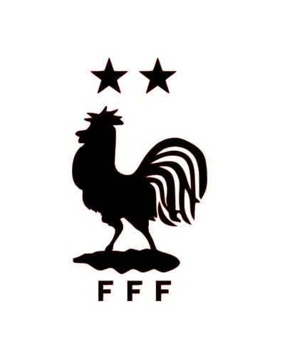 Sticker france coq fff avec - sticker,