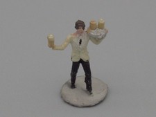 Server in Black and White Outfit - H0