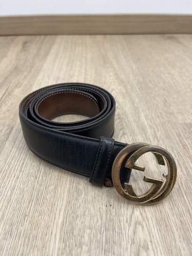 Ceinture gucci noir monogramme - gucci,