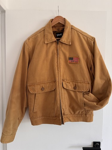 Schott nyc veste canvas camel - schott,