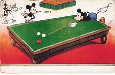 DISNEY  MICKEY  " au billard "