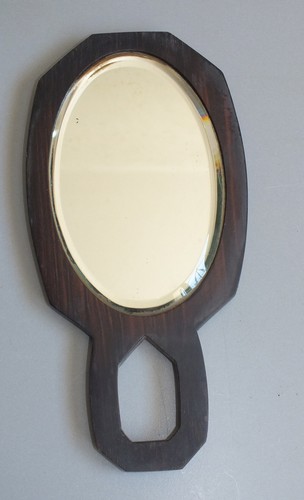 Miroir main design bois - main,
