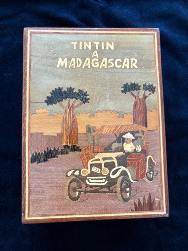 Ancienne boite bois marqueté - ancienne,