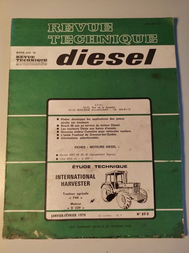 Revue technique tracteur - revue,
