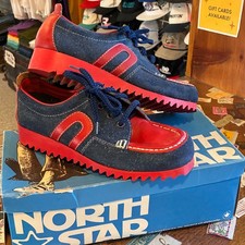 Deadstock 1970s NORTH STAR Sneakers Bata Shoes New Old Stock In Box Loafers