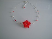 Collier enfant Rouge/Ivoire