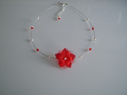 Collier enfant rouge - collier,
