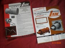 LOT OF 2 FAN ADVERTISING FLYERS - LAW HEATERS