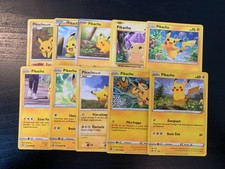 Lot 10 Cartes Pokémon Pikachu