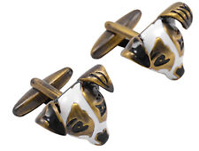 3D Jack Parson Russel Rat Terrier Chien Chiot Cadeau Hommes Style Ancien Boutons