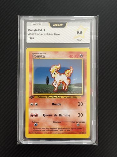 Carte pokémon ponyta 102 - carte, 60/102