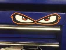 CASQUE ORANGE EVIL EYES KART