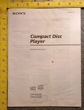 Operating Instructions Sony