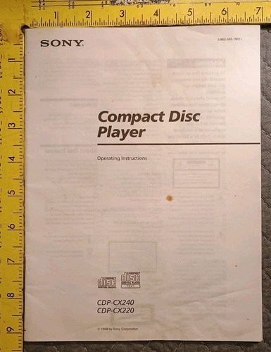 Operating instructions sony - instructions,