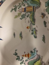 Crown Staffordshire Ye Old Willow Chinese Oval Platter Tiffany & Co Vintage