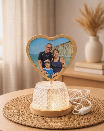 Lampe veilleuse bambou avec - lampe,