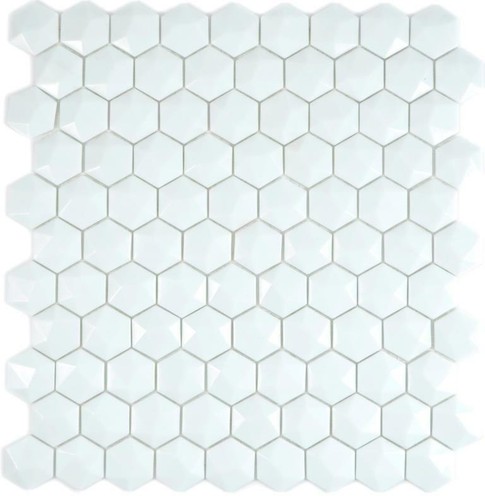 Hexagone pâte verre - hexagone, de