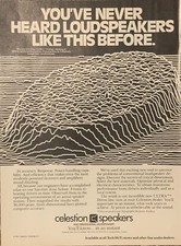 1981 Celestion Speakers PRINT AD Ultra Tweeter Laser Interferometer VTG 1980s