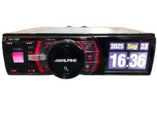 ALPINE iDA-X100 MP3/WMA/AAC USB Player Car Audio ｗ/BT Receiver Used Imperfect