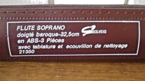 Ancienne flûte bec - flûte, à
