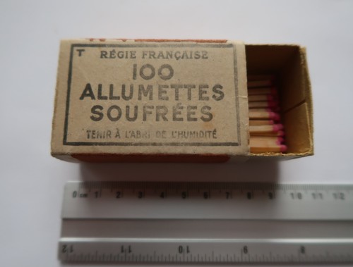 Boite allumette soufrées - d'allumette,