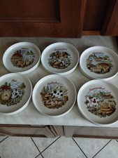 6 Assiettes À Fromage En