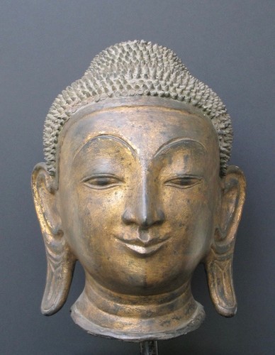 Grande tête bouddha - grande,