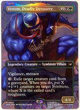 MTG Venom, Deadly Devourer (Borderless Foil) Marvel's Spider-Man 22 NM