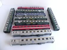 JOUEF 10 CRATES + CHASSIS PASSENGER CARS VARIOUS WITHOUT STAMP / WITHOUT BOGIE